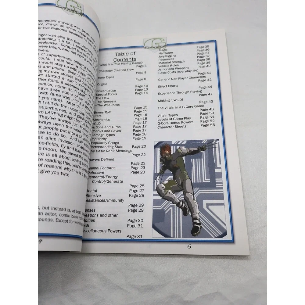 G Core The Super Hero Role-Playing System Book